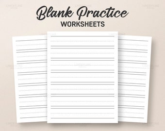 Blank Alphabet Worksheet, Blank Lesson Worksheet, Pre-K Alphabet Worksheet, Kindergarten Lesson Sheet, Kindergarten Activity Sheet