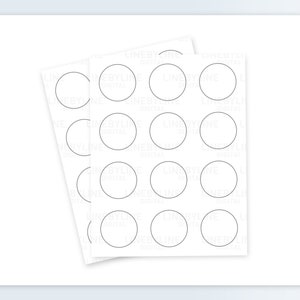 Circle Template, 2 Inch Circle Template, Circle Template SVG, Circle ...