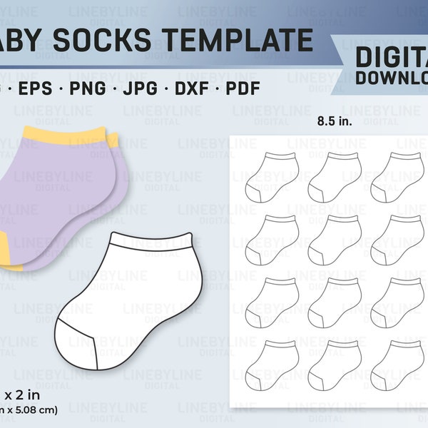 Sock Template, Sock Canva Template, Blank Sock Template, Baby Socks Mockup, Socks Template, Printable Socks Template, Baby Socks, Socks PNG