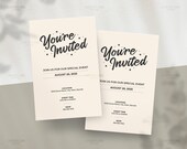 Invite Card Template, Invitation Card Template, Custom Invite Card, Special Event Card Template, Canva Invite Card, Digital You're Invited
