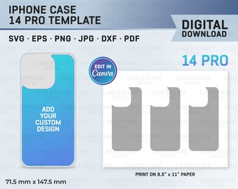 Phone Case Template 14 Pro Template Phone Case 14 Pro Template Cricut Sublimation Phone Case Sublimation, Phone Case SVG, 14 Pro Canva