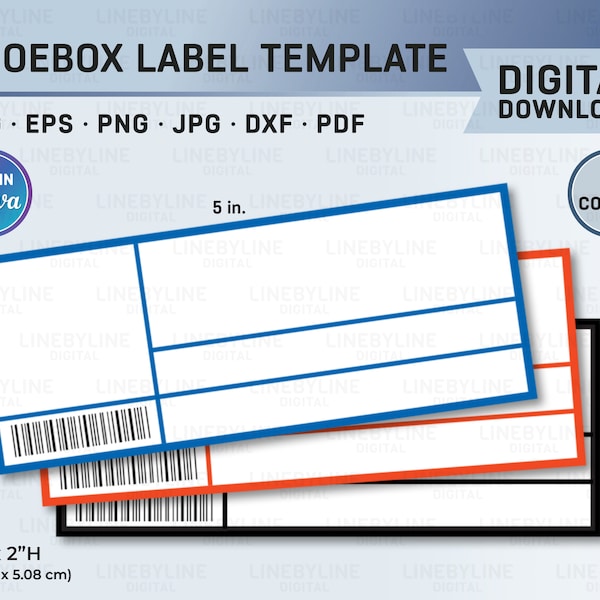 Shoe Box Label Template, Shoe Box Label, Custom Shoebox Label, Blank Shoe Box Label, Custom ShoeBox Label Invitation, Label Invitation