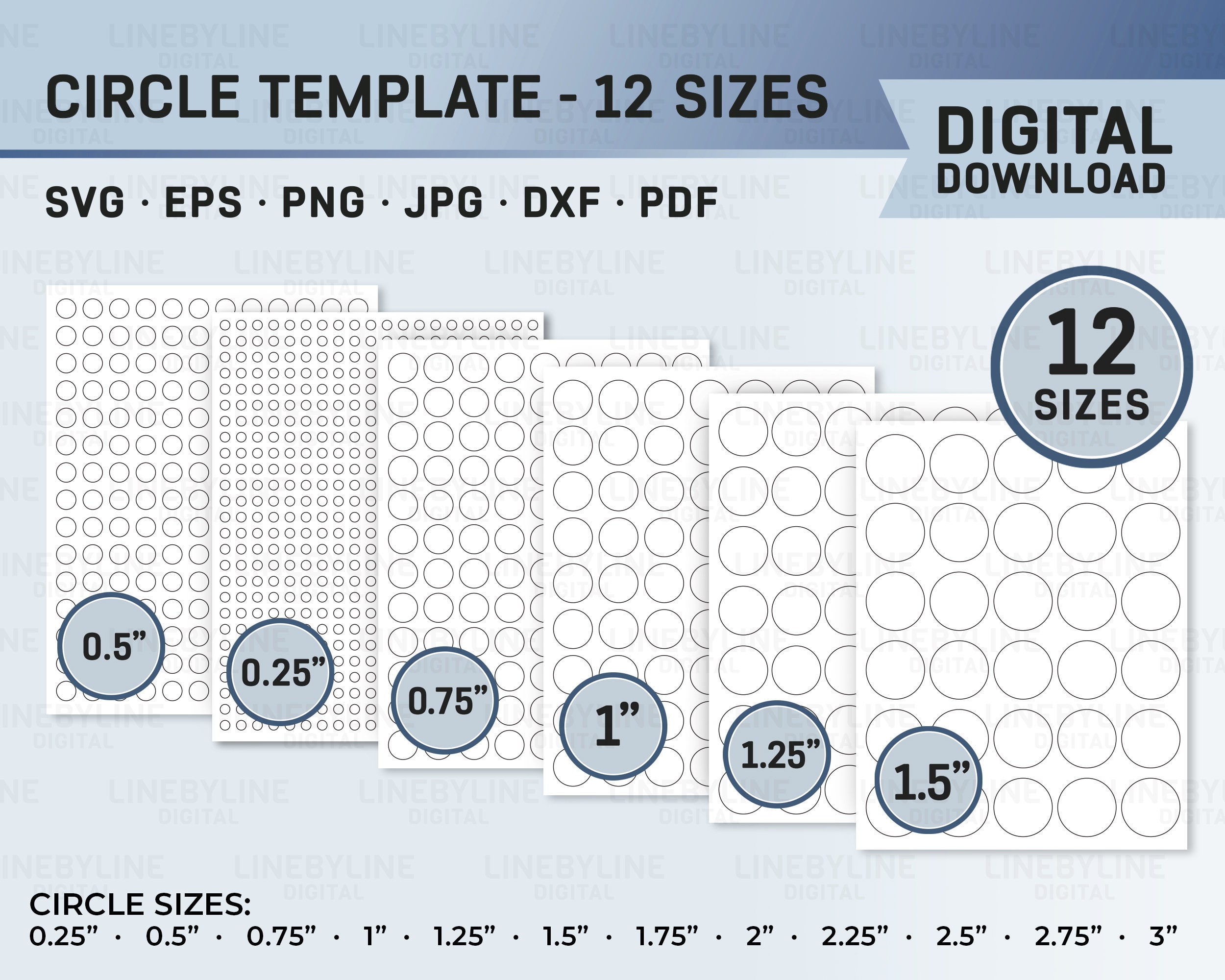 Rapidesign No 40 Circle Template. Whole Numbers Size in 