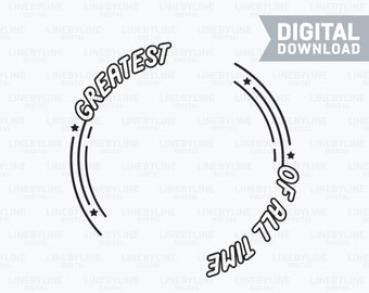 GOAT, Greatest of All Time, Greatest of All Time Print, GOAT Logo, Legend, Greatest of All Time Template - Digital Download