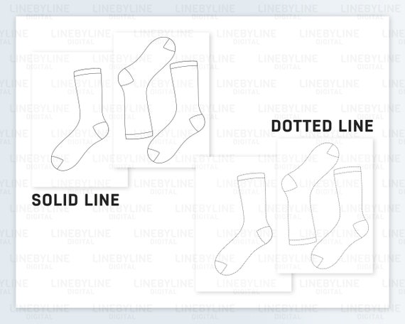 Sock Template Sock Canva Template Blank Sock Template Sock - Etsy