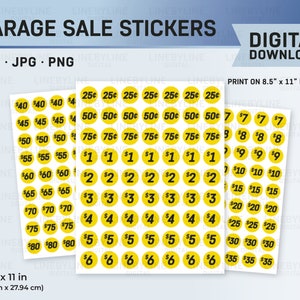 Tenare 1000 PCS Sale Price Labels Garage Yard Sale Stickers 0.87 Inches Round Red Self Adhesive Discount Pricing Retail Stickers For