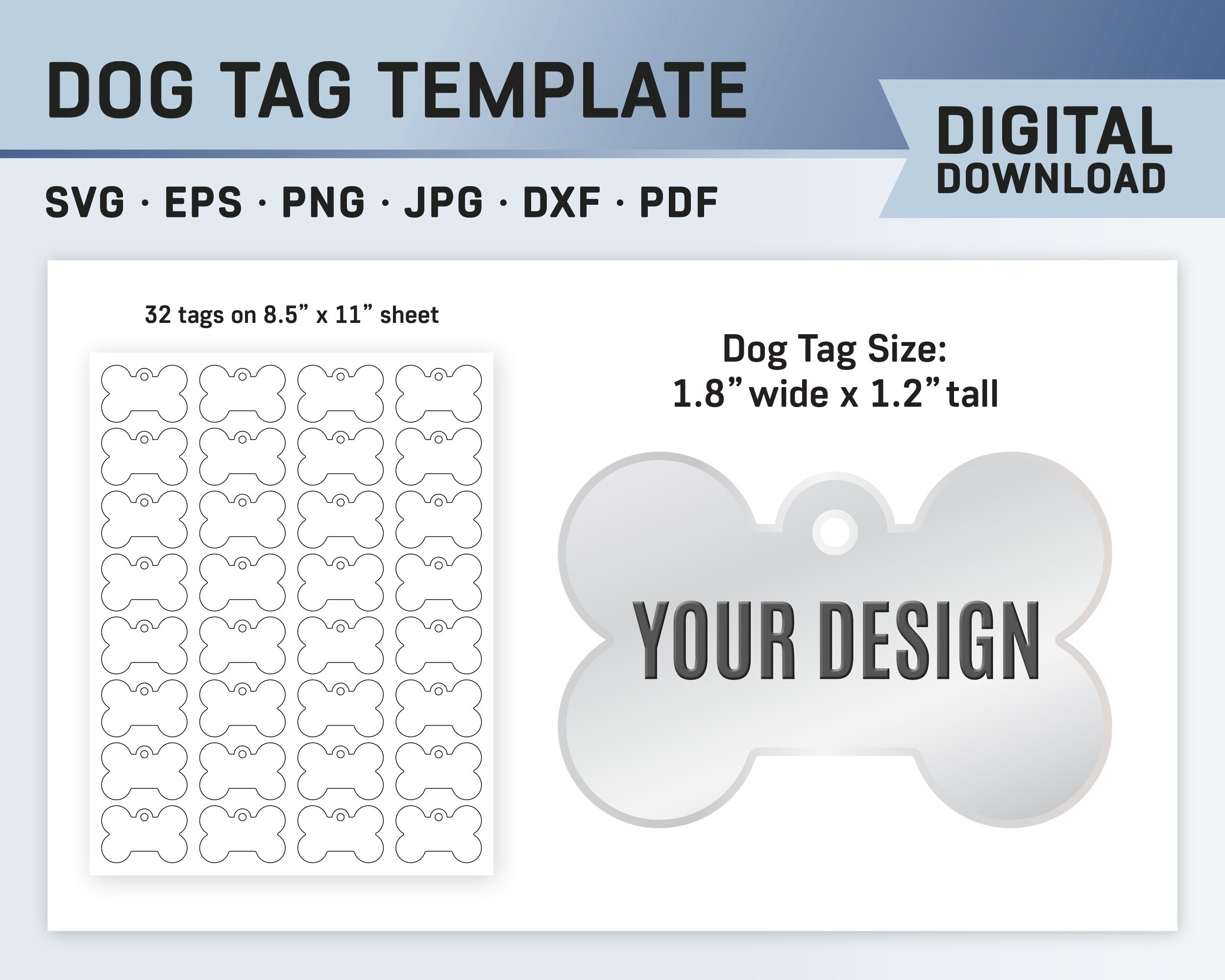 Christmas Dog Tag, Dog Tag Sublimation, Christmas Dog Tags, - Inspire Uplift