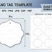 Scallop Gift Tag Template SVG, Hang Tag Template, Blank Gift Tag Template, Gift Tag SVG, Gift ...