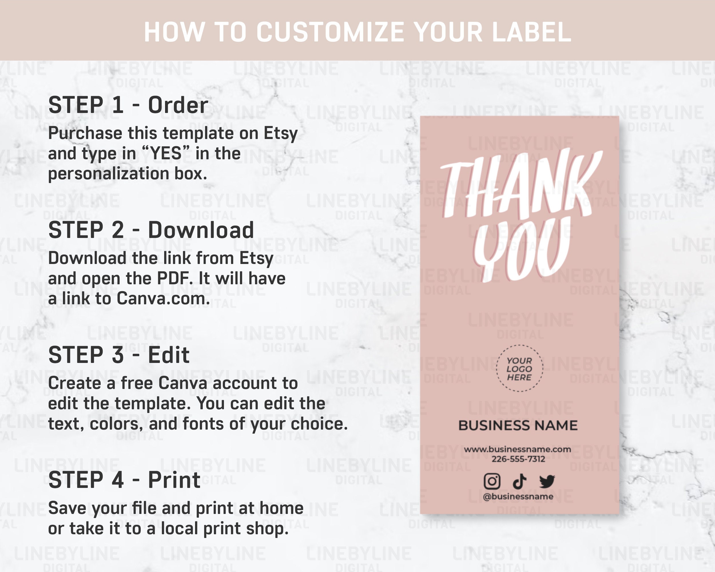 Box Label Template Box Seal Sticker Shipping Label Tape Custom Box