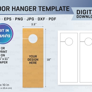 Door Hanger Template, Do Not Disturb Hanger, Door Hanger Sublimation, Door Hanger SVG, Door Hanger Canva Template, Printable Door Hanger