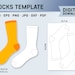 Sock Template Sock Canva Template Blank Sock Template Sock Mockup