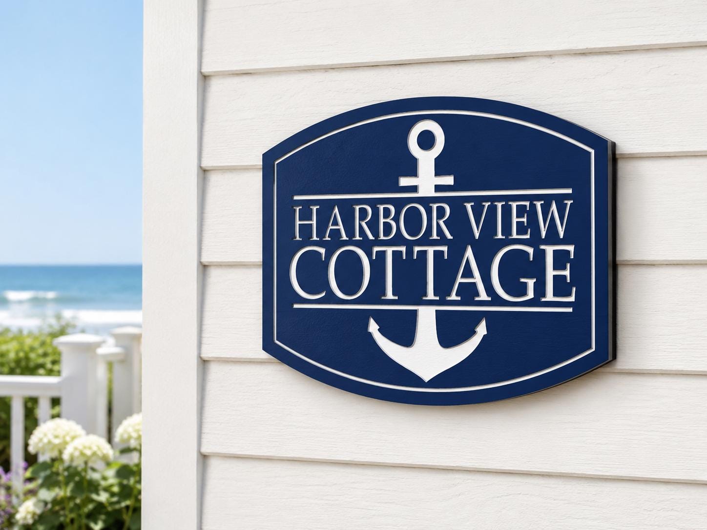 Custom Nautical Anchor Sign: Weatherproof PVC Beach House Decor - Etsy