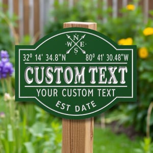 Custom Outdoor PVC Sign – Personalized Engraved House Sign – Durable Weatherproof Home Address Plaque – Unique Gift for Homeowners