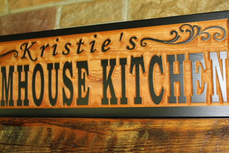 Custom Farmhouse Kitchen Signs / Rustic Farmhouse Wall Decor | Etsy