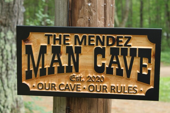 Man Den Signs Wooden Man Cave Signs