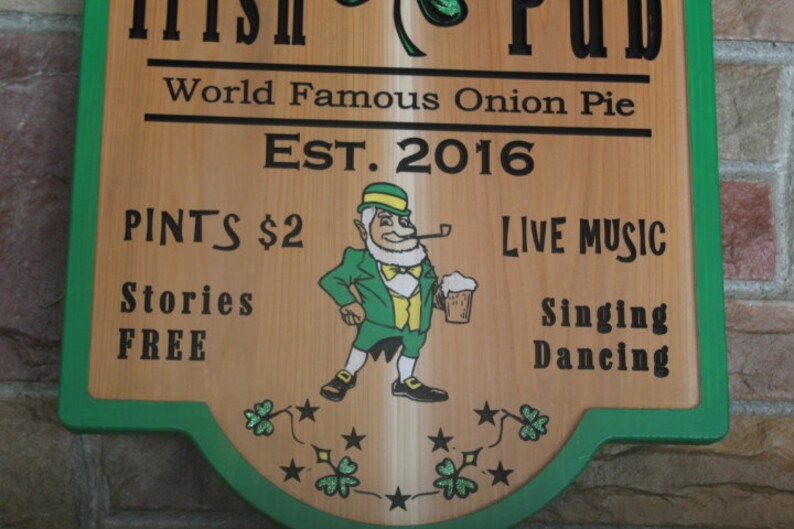 Custom Pub Sign Custom Bar Sign Irish Pub Sign man cave Etsy