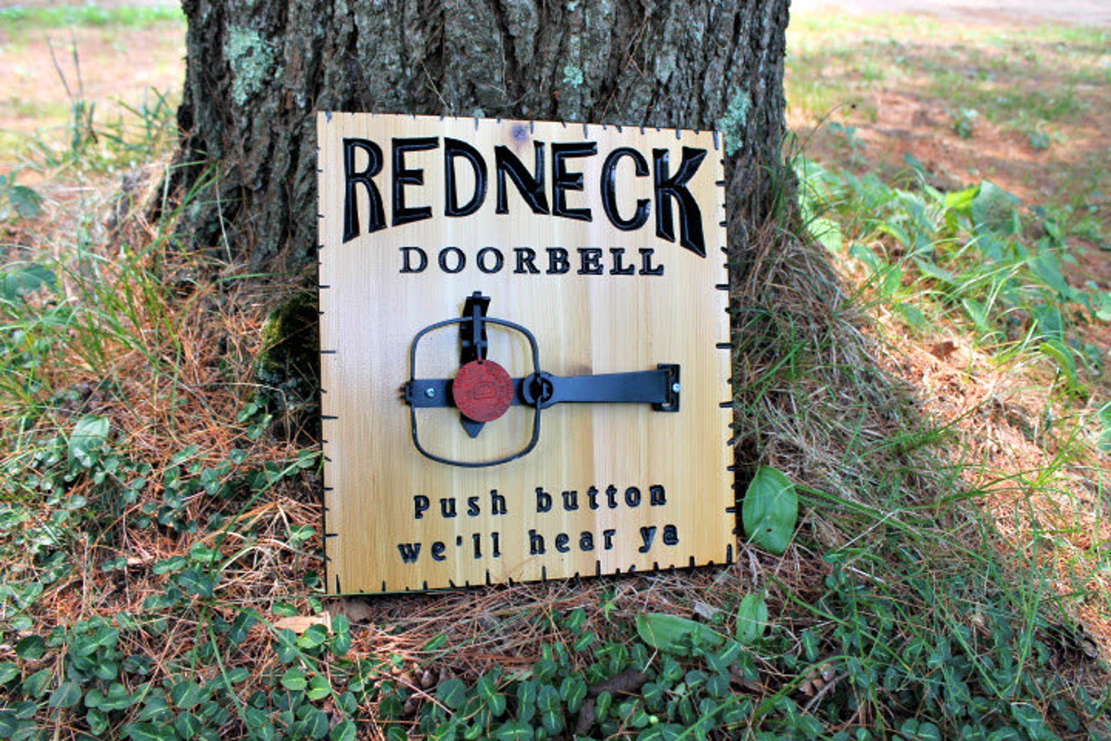 Redneck Doorbell Novelty Door Sign Novelty signs Doorbell Etsy