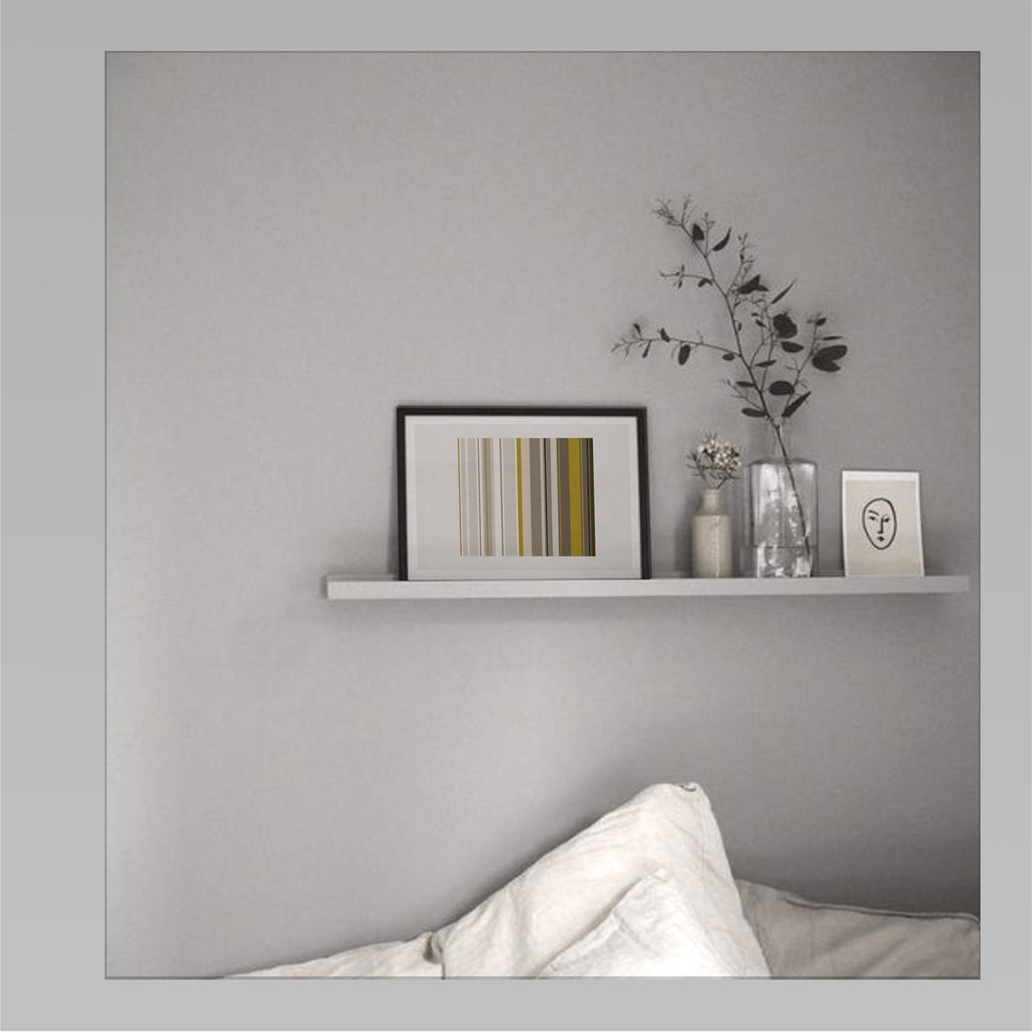 Minimalistisches Wandbild Neutrale Farbe Mid Century Modern | Etsy