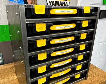 Stanley / Harbor Freight Organizer Rack DXF for CNC Laser, Plasma, Waterjet Cutting. A Garage, Craft, and Workshop Organization Essential!