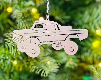 Adorno navideño Ford Prerunner de Dentside, Ford Trophy Truck de 1979, F100 y F150
