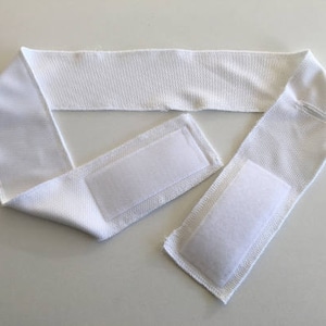 Peritoneal Dialysis Catheter Belt made from Athletic Mesh Knit with Hook-and-loop fasteners