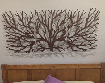 Metal Wall Art Decor Tree Brunches Frame Decor Etsy