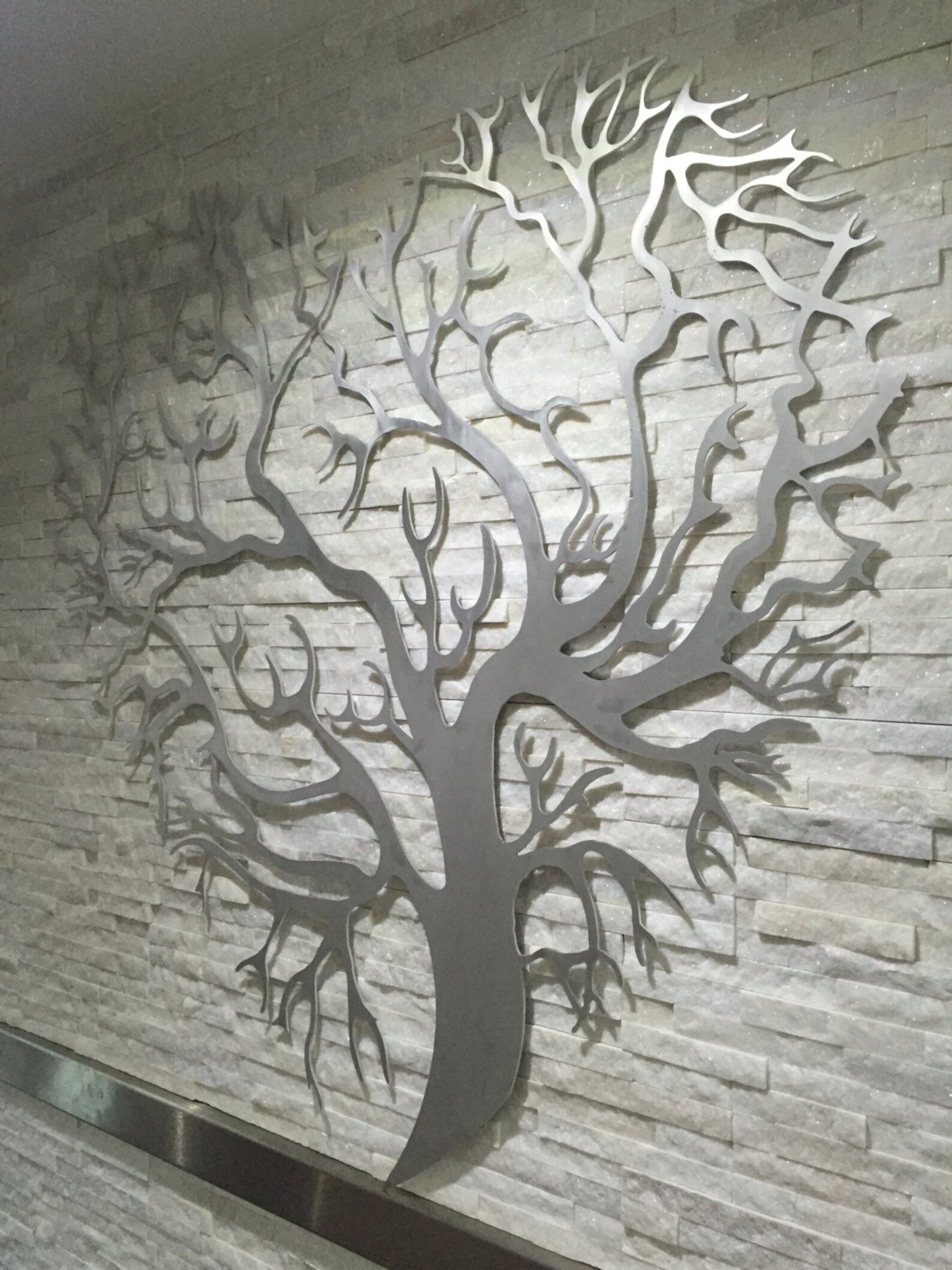 Metal Wall Art Decor 3D Sculpture Tree of Life Love - Etsy