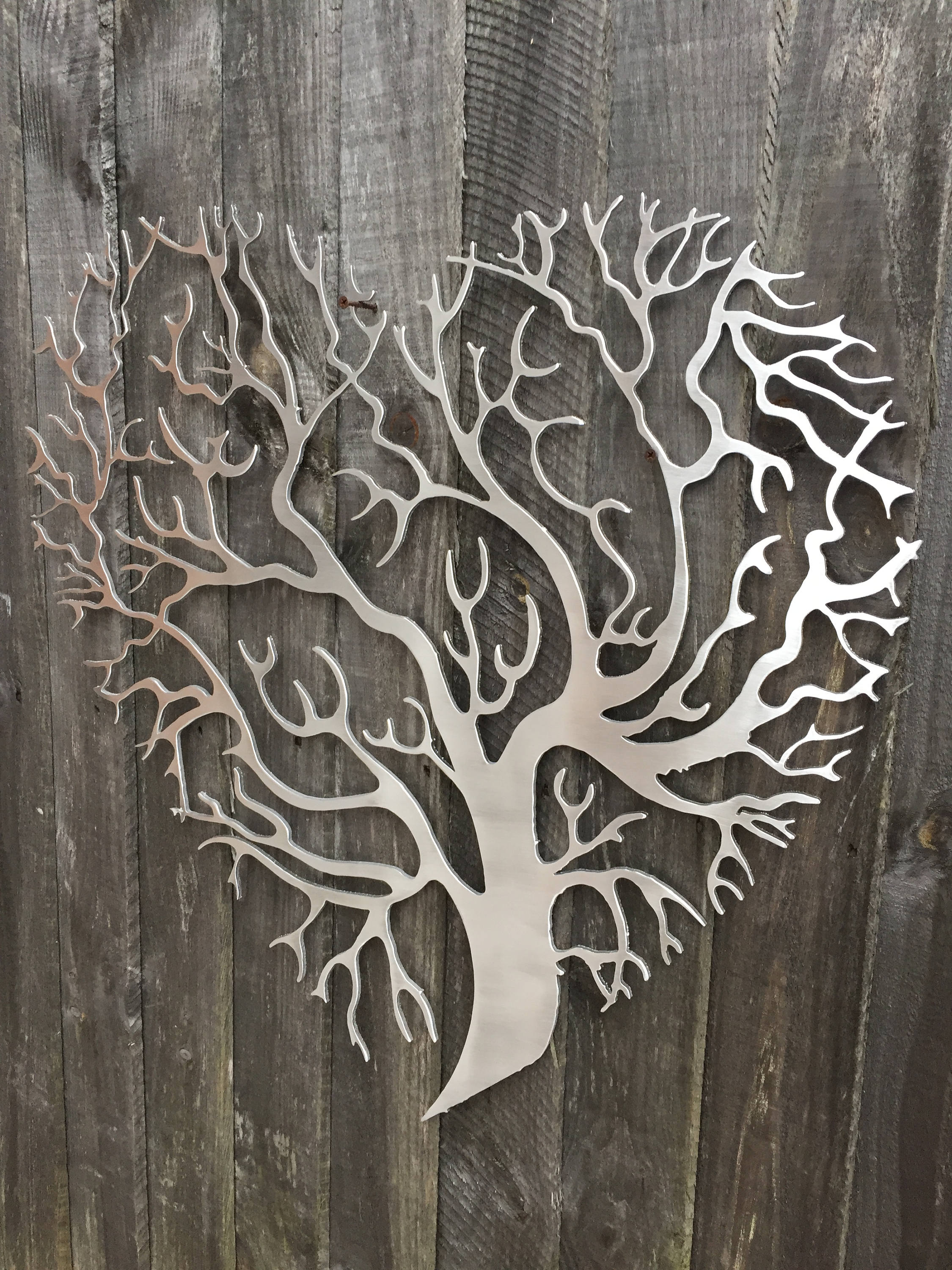 Metal Wall Art Decor 3D Sculpture Tree Of Life Love Etsy