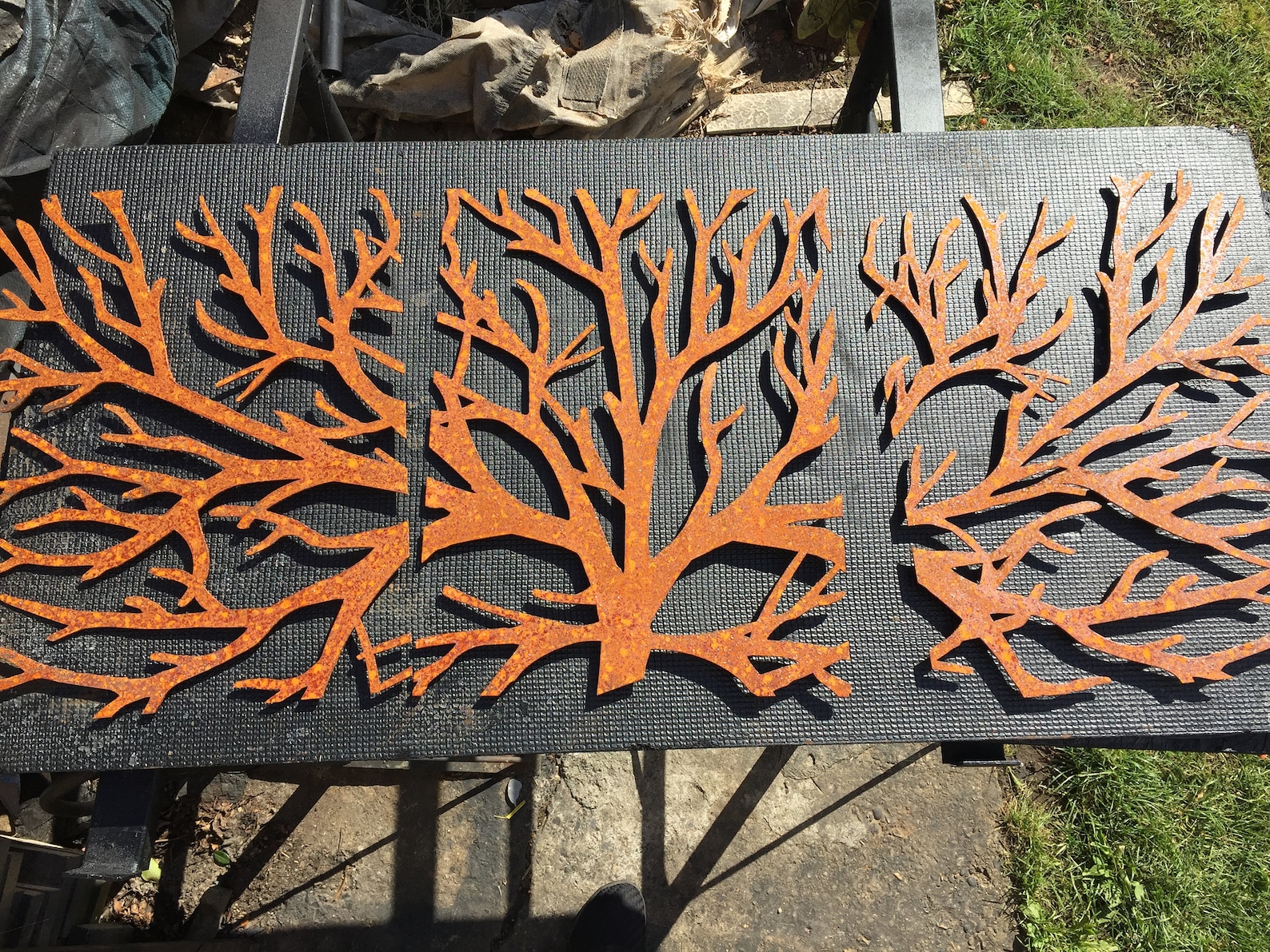 Tree of Life Metal Wall Art Decor 3D Sculpture 3 Piece Tree Etsy UK