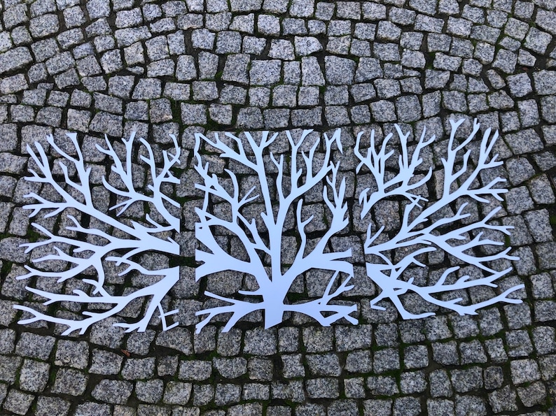 Metal Wall Art Tree of life Decor 3D Sculpture 3 Piece Tree | Etsy