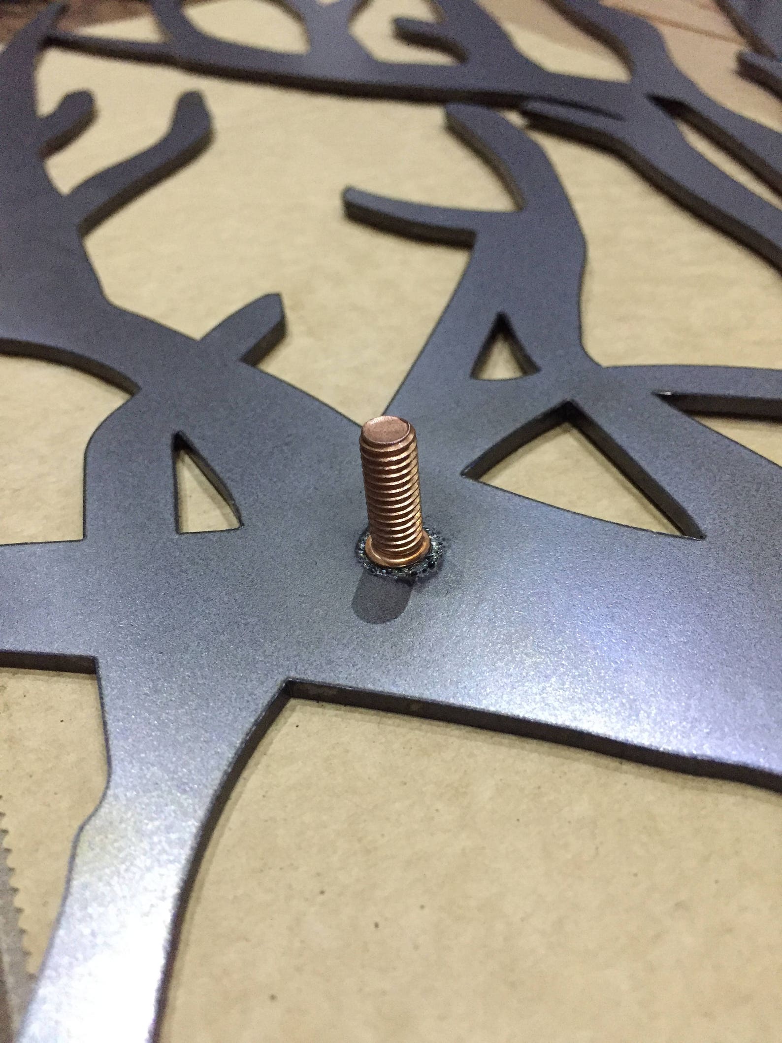 Metal Wall Art Decor 3D Sculpture 3 Piece Tree Brunch Modern Etsy