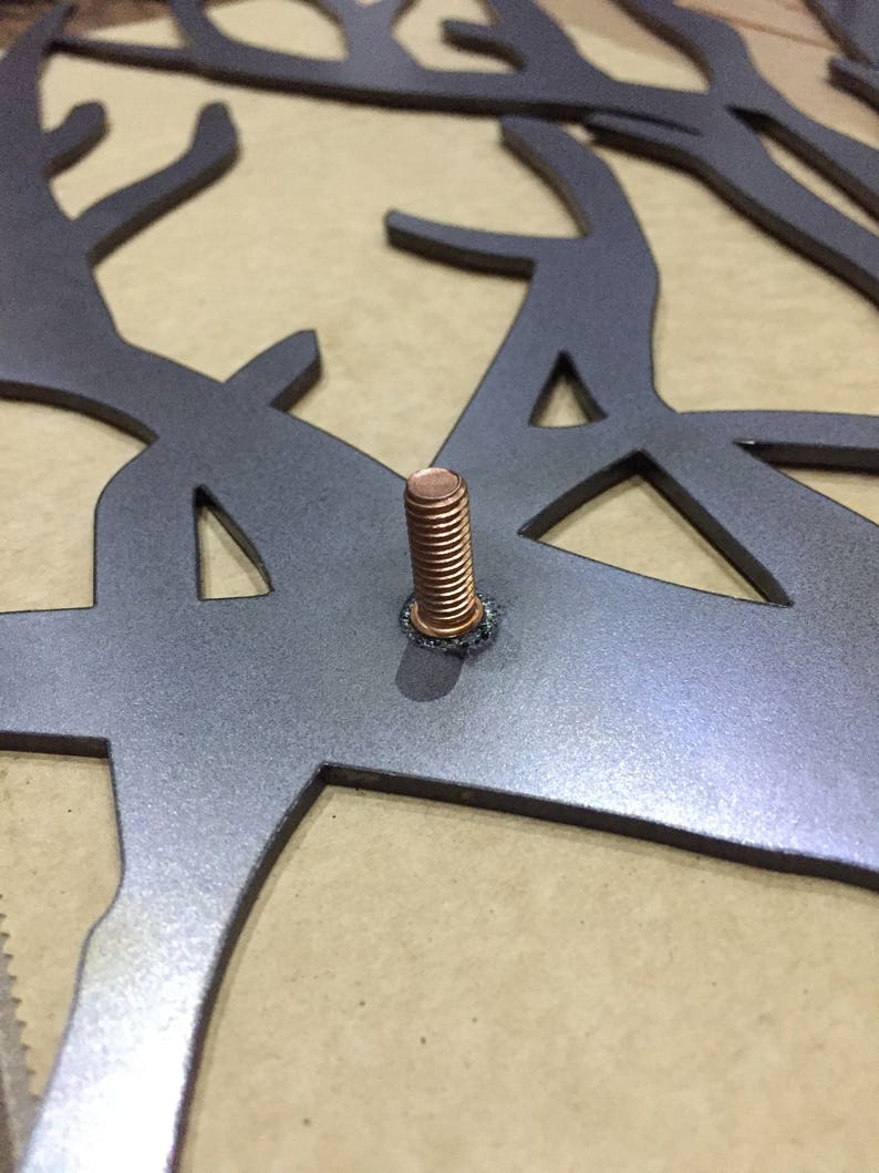 Metal Wall Art Decor 3D Sculpture 3 Piece Tree Brunch Modern - Etsy UK