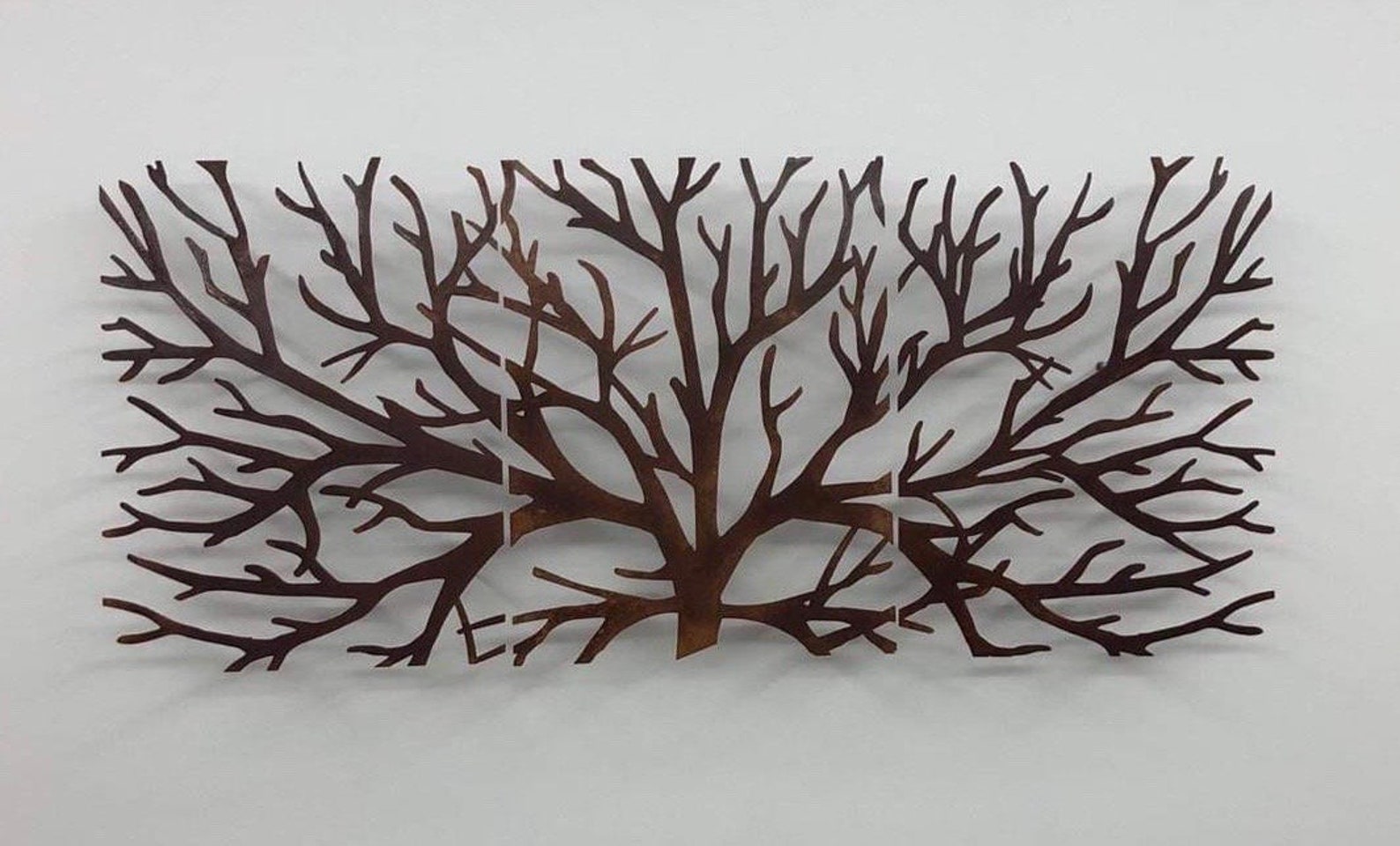 Tree of Life Metal Wall Art Decor 3D Sculpture 3 Piece Tree Etsy