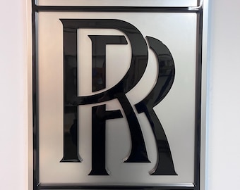 Rolls Royce emblem heritage large RR sign