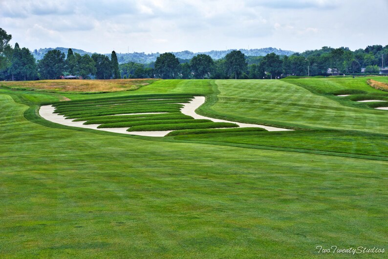 Oakmont CC Famous 'Church Pew' Bunkers between Holes 3 Etsy