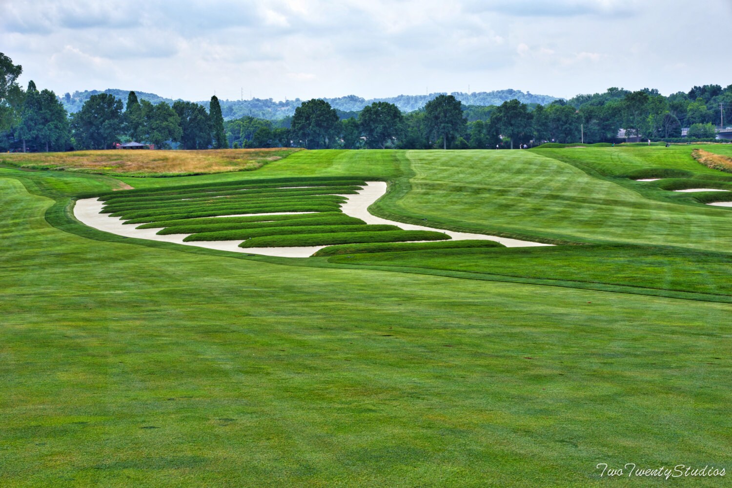 Oakmont CC Famous 'Church Pew' Bunkers between Holes 3 Etsy