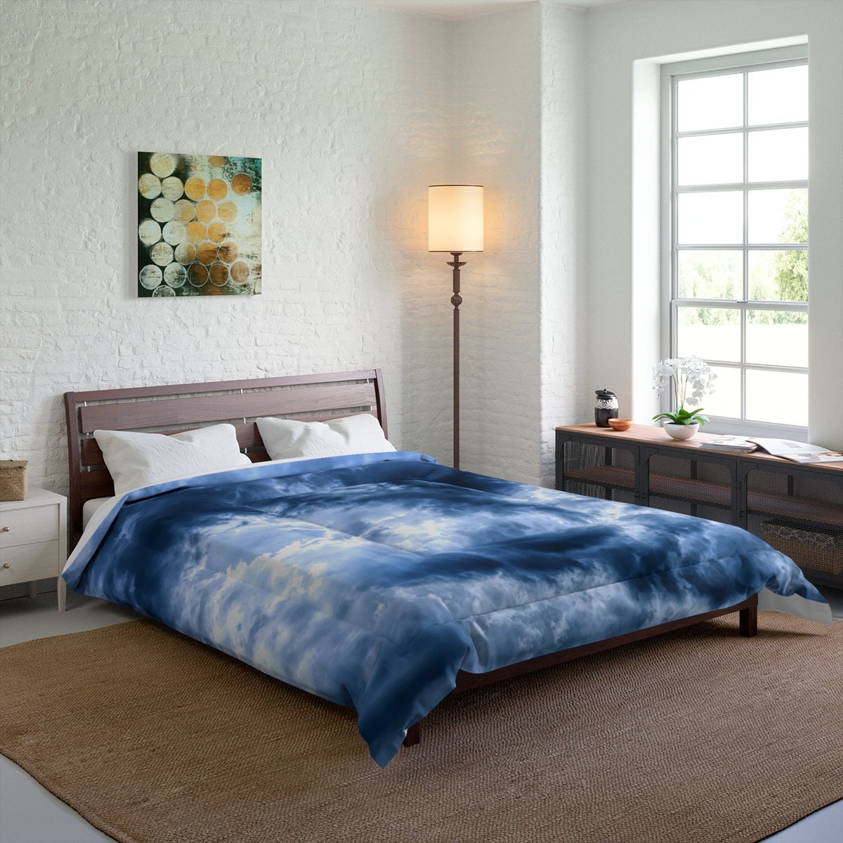 Clouds duvet cover cloudy sky comforter bedding set Etsy