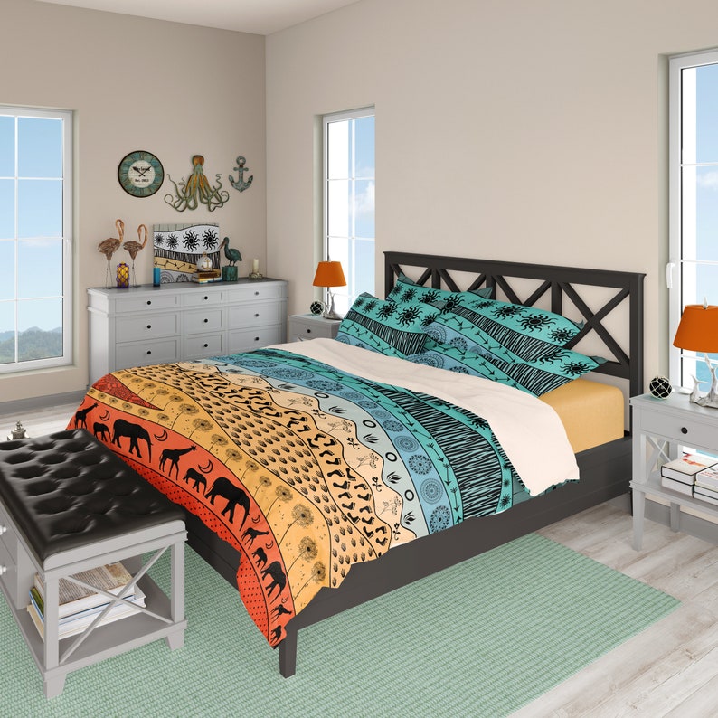 Bold Colors African Print Duvet Cover or Comforter Bedding Etsy