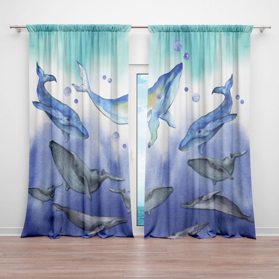 Wal Fenster Vorhange Nautische Fensterbehandlung 50 X Etsy