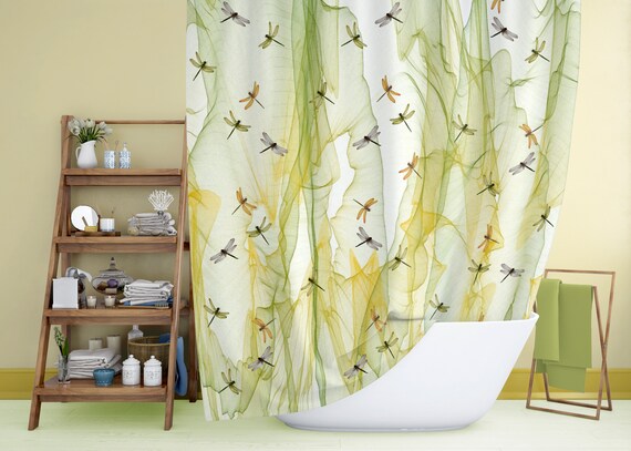 dragonfly shower curtain