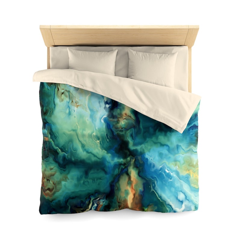 Modern abstract art duvet cover or comforter bedding set. Etsy