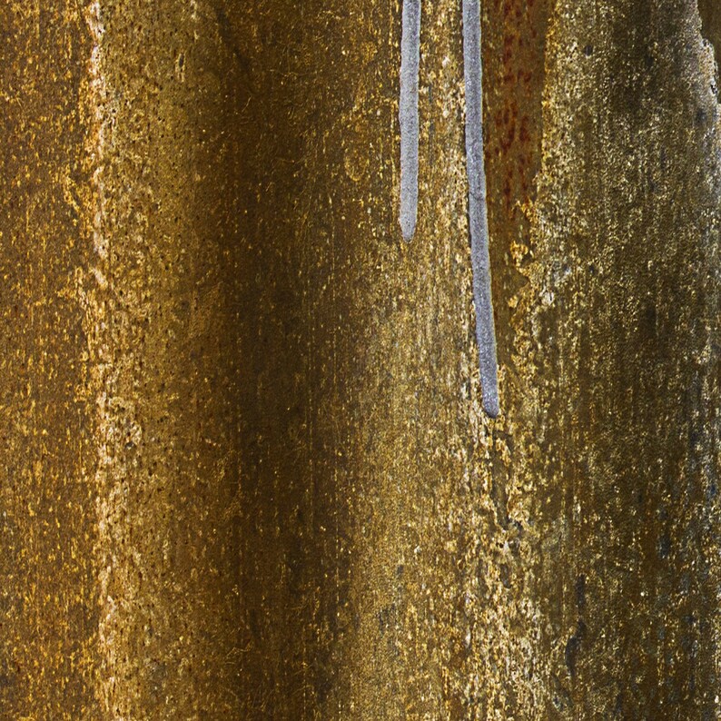 Modern Industrial Shower Curtain Set in Gold and Gray Etsy