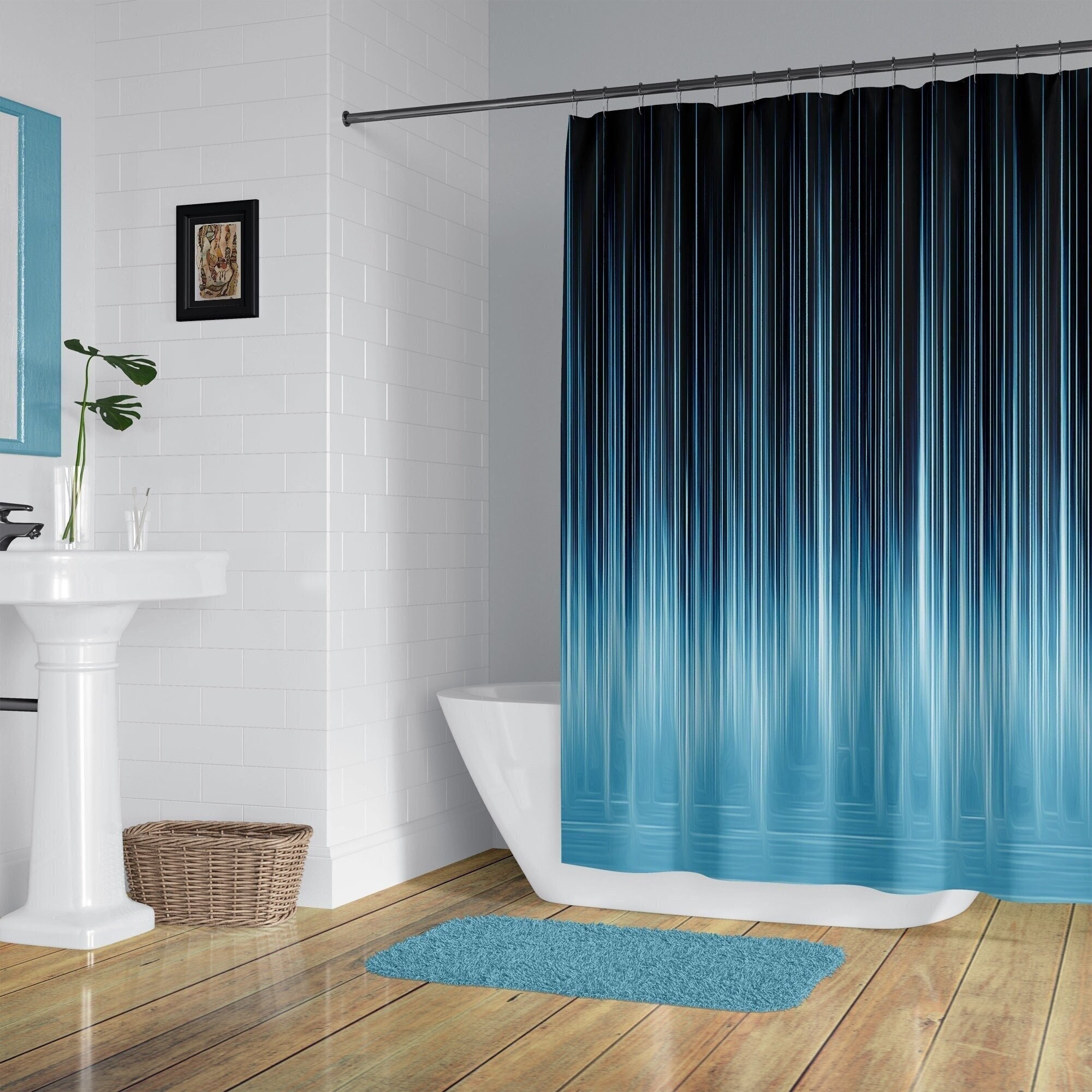 Ombre clearance shower curtain