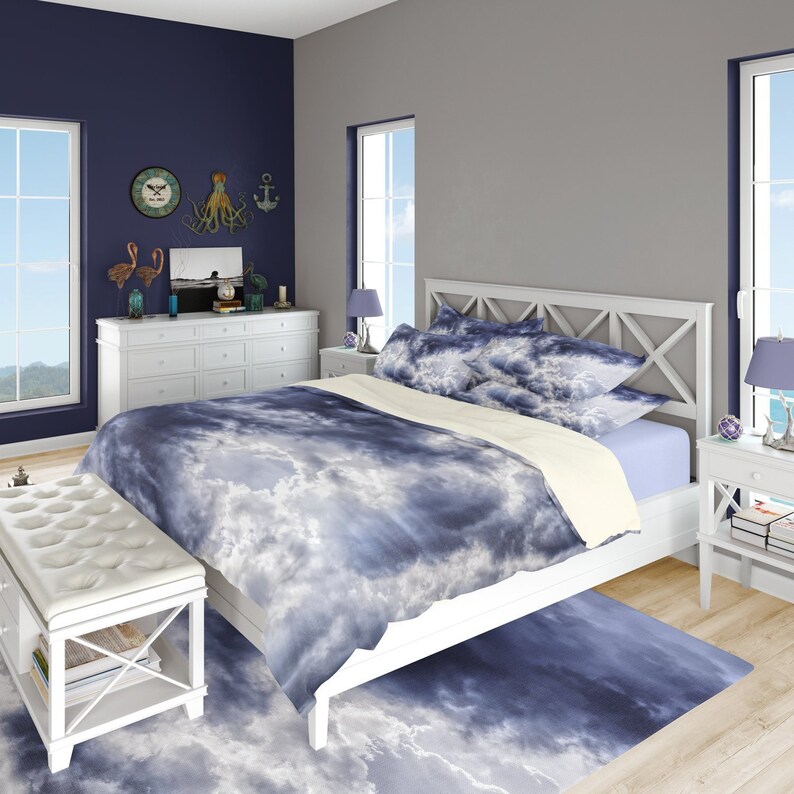 Storm Clouds Duvet Cover Or Cloudy Sky Comforter Bedding Set Image 0