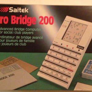 Vintage 1989 PRO BRIDGE 200 by Saitek mini computer