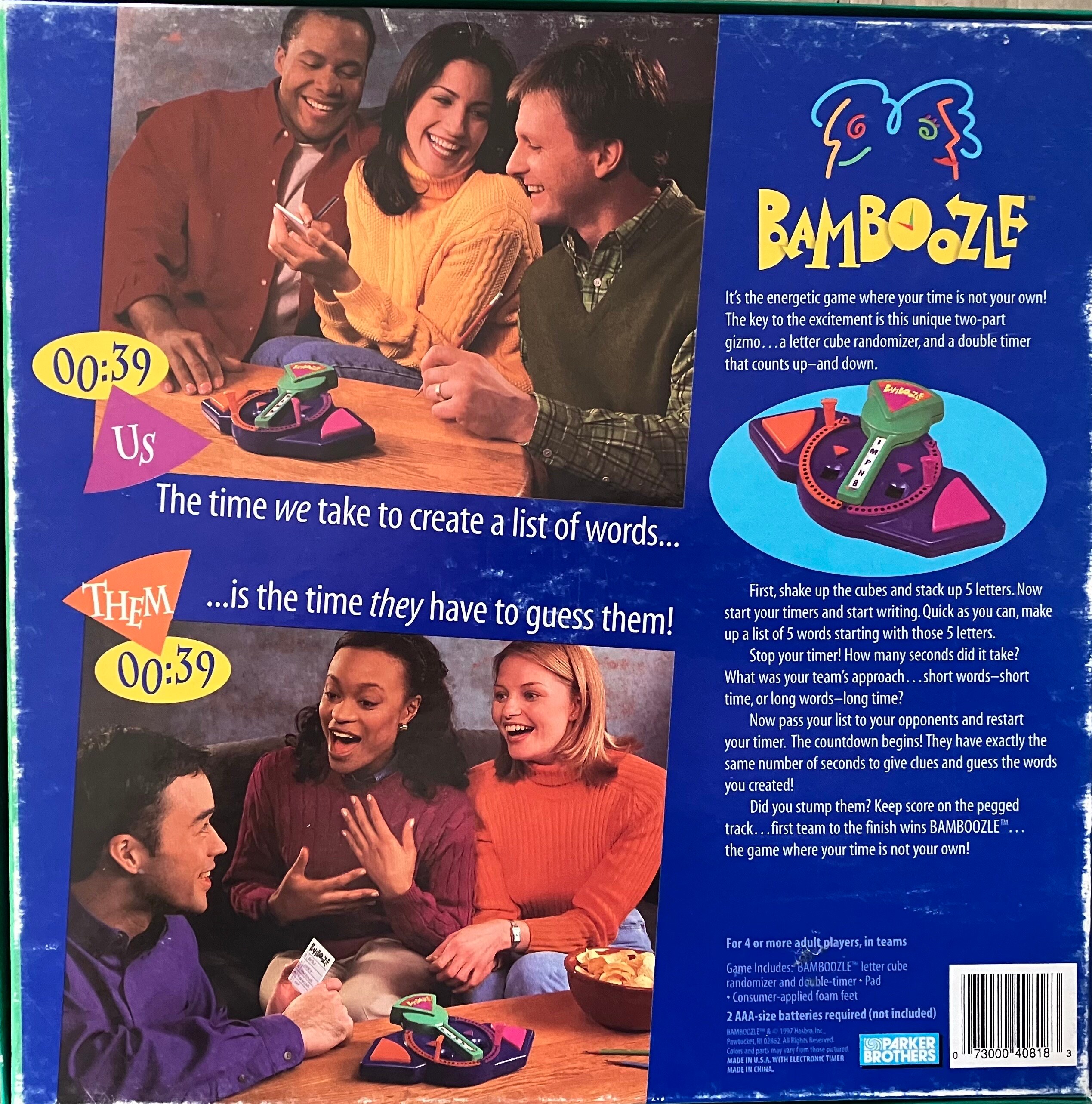 Vintage 1997 BAMBOOZLE Game by Parker Brothers - Etsy