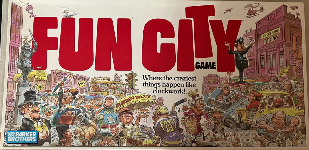 Vintage 1987 FUN CITY Game by Parker Brothers - Etsy