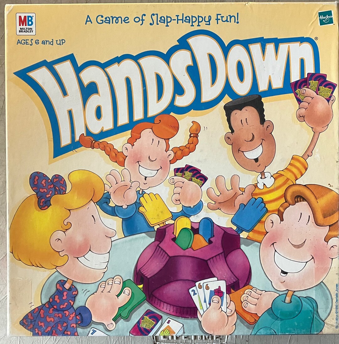 Vintage 1999 HANDS DOWN GAME by Milton Bradley Etsy