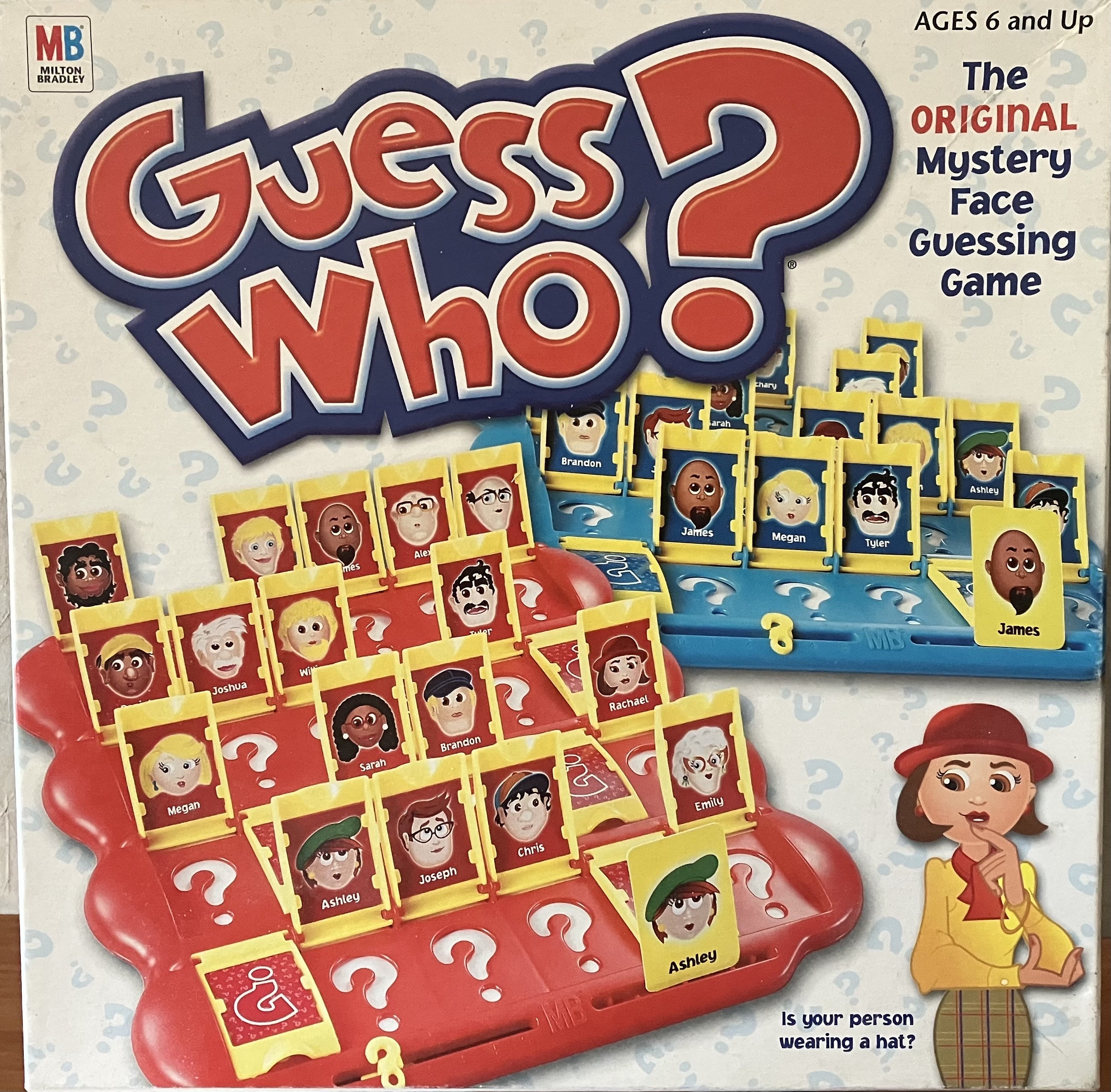Vintage 2003 GUESS WHO? game by Milton Bradley