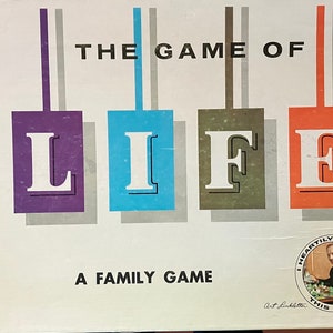 Vintage 1960 The Game of LIFE by Milton Bradley